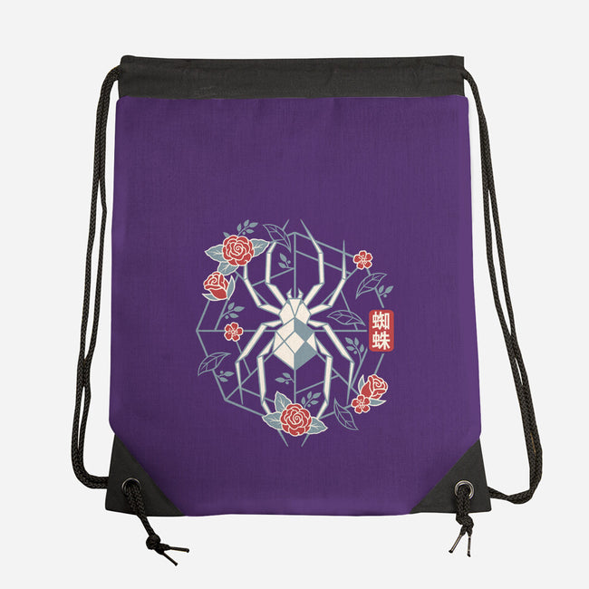 Geometric Spider-None-Drawstring-Bag-NemiMakeit