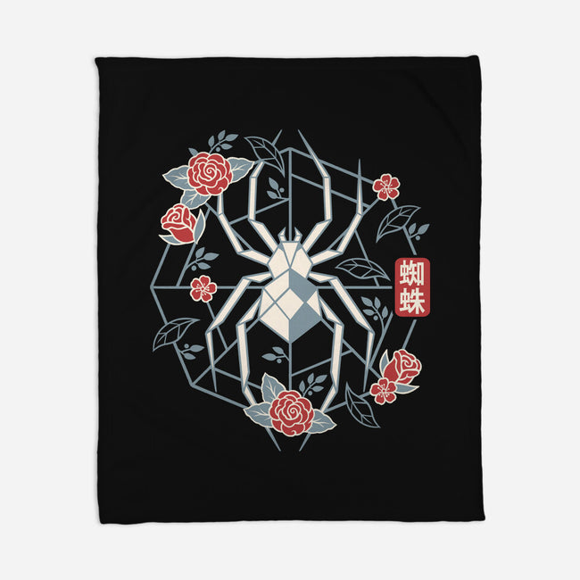 Geometric Spider-None-Fleece-Blanket-NemiMakeit