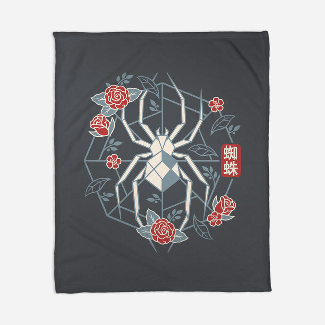 Geometric Spider-None-Fleece-Blanket-NemiMakeit