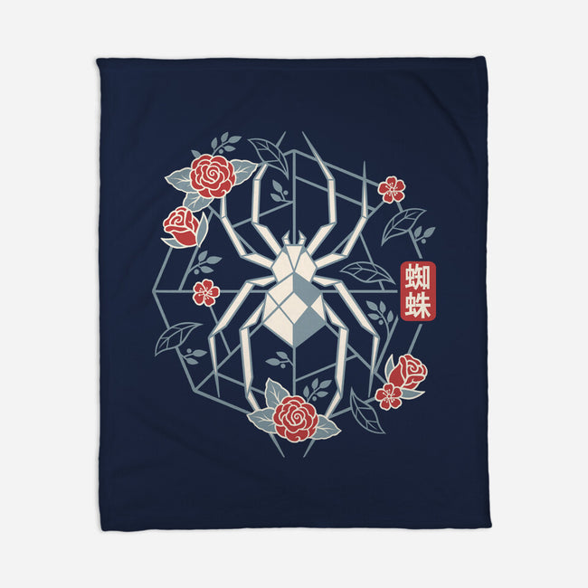 Geometric Spider-None-Fleece-Blanket-NemiMakeit