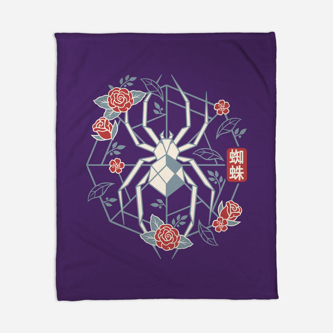 Geometric Spider-None-Fleece-Blanket-NemiMakeit