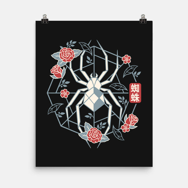 Geometric Spider-None-Matte-Poster-NemiMakeit