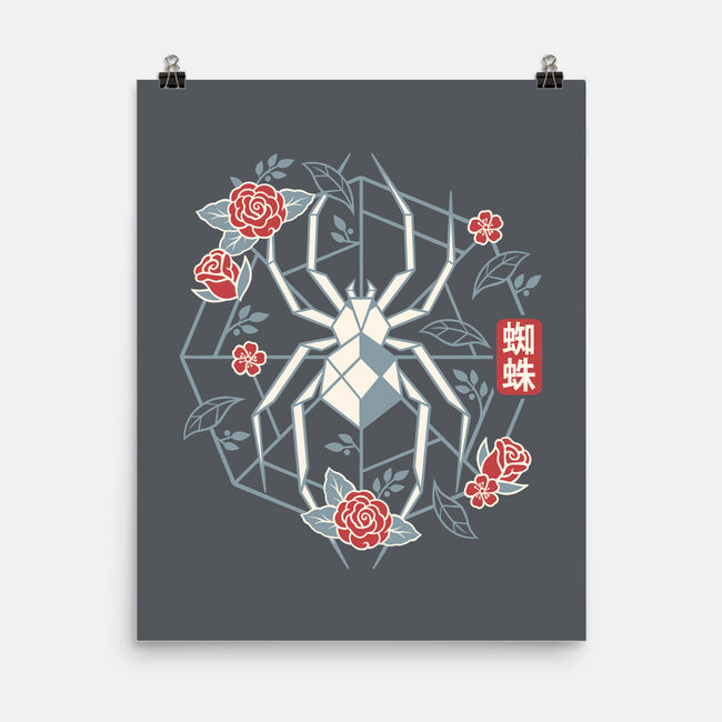 Geometric Spider-None-Matte-Poster-NemiMakeit