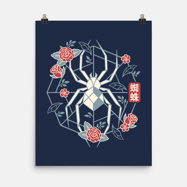 Geometric Spider-None-Matte-Poster-NemiMakeit