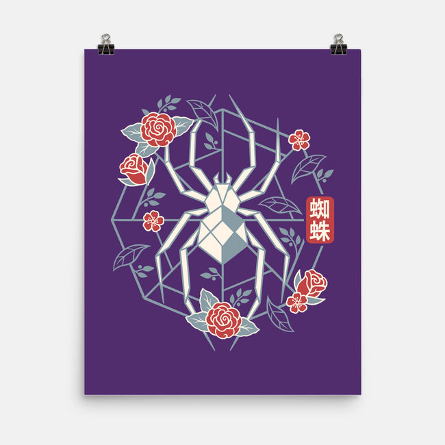 Geometric Spider-None-Matte-Poster-NemiMakeit