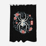 Geometric Spider-None-Polyester-Shower Curtain-NemiMakeit