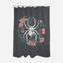 Geometric Spider-None-Polyester-Shower Curtain-NemiMakeit