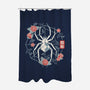 Geometric Spider-None-Polyester-Shower Curtain-NemiMakeit