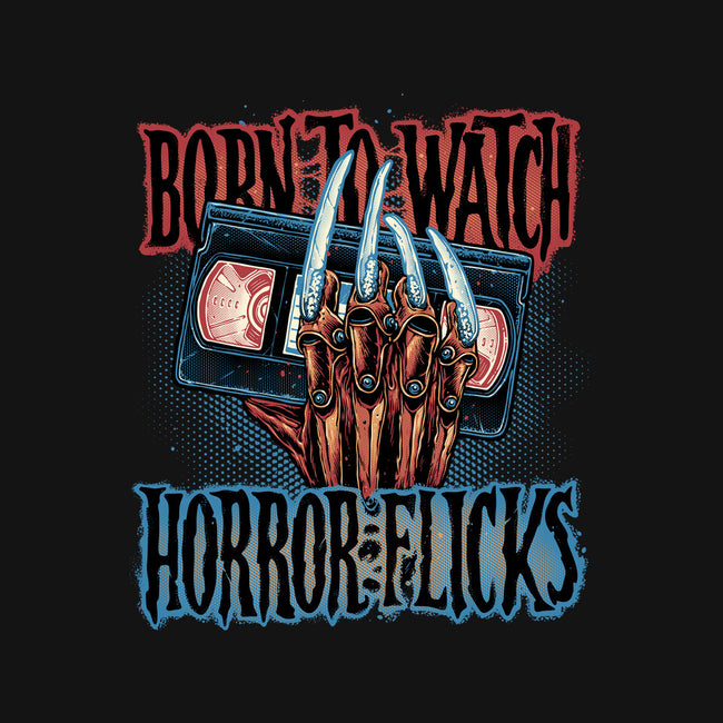 Born To Watch Horror Flicks-None-Adjustable Tote-Bag-glitchygorilla