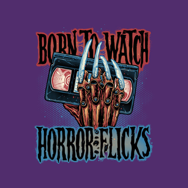 Born To Watch Horror Flicks-Womens-Racerback-Tank-glitchygorilla
