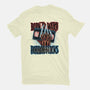 Born To Watch Horror Flicks-Mens-Basic-Tee-glitchygorilla