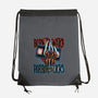 Born To Watch Horror Flicks-None-Drawstring-Bag-glitchygorilla
