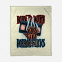 Born To Watch Horror Flicks-None-Fleece-Blanket-glitchygorilla