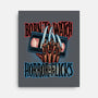 Born To Watch Horror Flicks-None-Stretched-Canvas-glitchygorilla