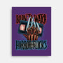 Born To Watch Horror Flicks-None-Stretched-Canvas-glitchygorilla