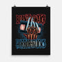 Born To Watch Horror Flicks-None-Matte-Poster-glitchygorilla