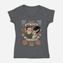 Monster Love Tattoo-Womens-V-Neck-Tee-P1yu5h