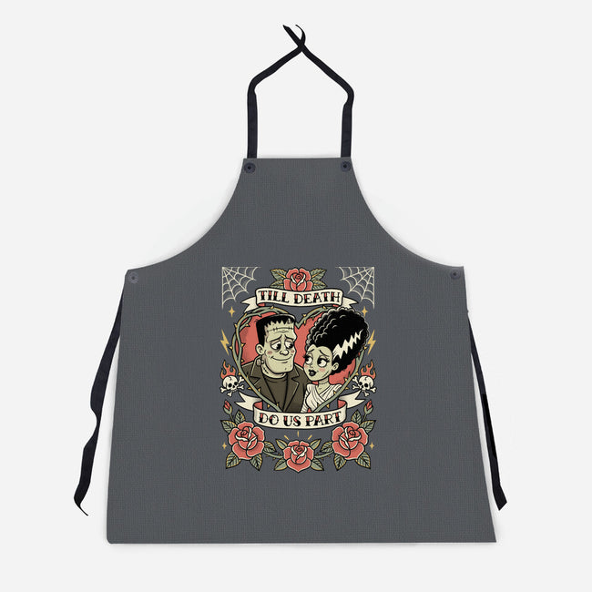 Monster Love Tattoo-Unisex-Kitchen-Apron-P1yu5h