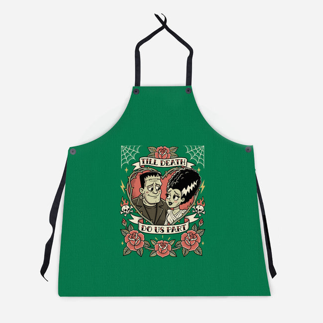 Monster Love Tattoo-Unisex-Kitchen-Apron-P1yu5h
