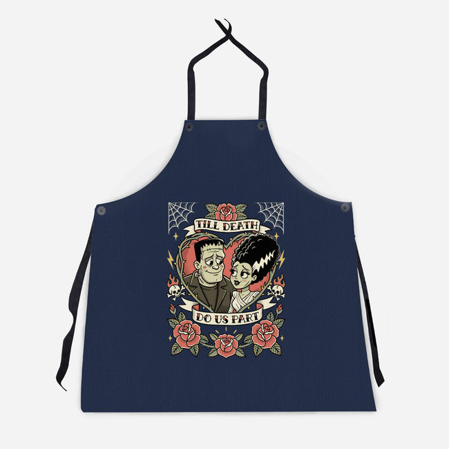 Monster Love Tattoo-Unisex-Kitchen-Apron-P1yu5h