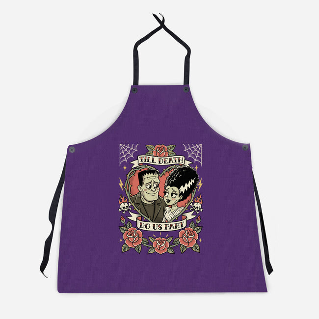 Monster Love Tattoo-Unisex-Kitchen-Apron-P1yu5h