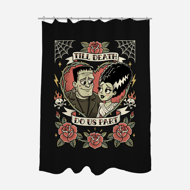 Monster Love Tattoo-None-Polyester-Shower Curtain-P1yu5h