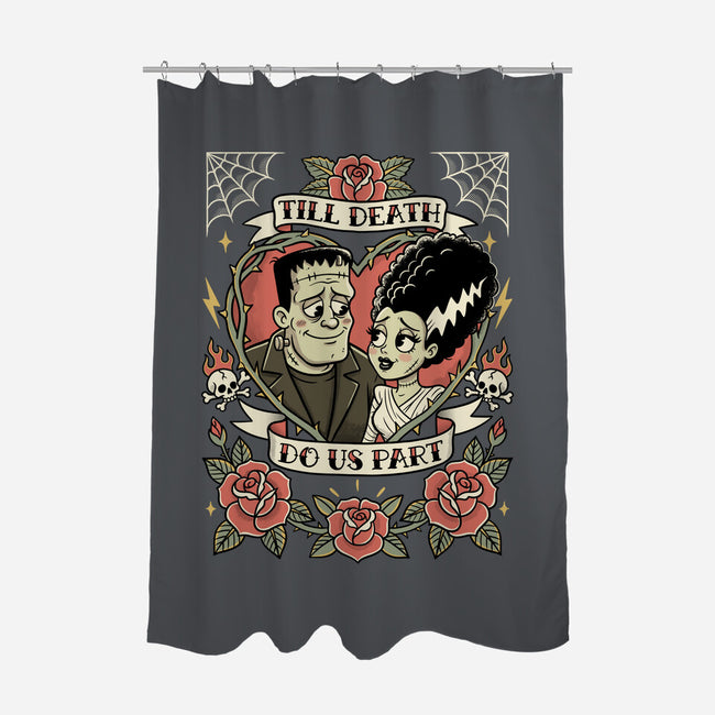 Monster Love Tattoo-None-Polyester-Shower Curtain-P1yu5h