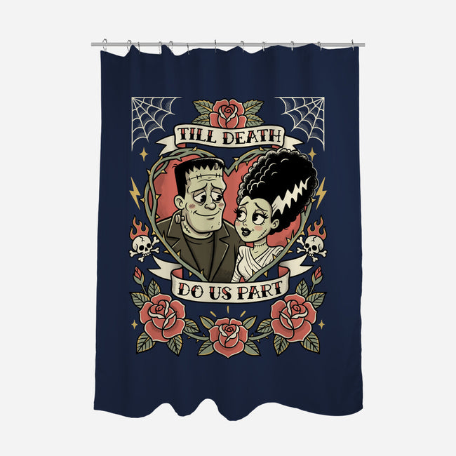 Monster Love Tattoo-None-Polyester-Shower Curtain-P1yu5h