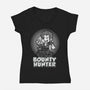 Vintage Black Leg-Womens-V-Neck-Tee-Badbone Collections