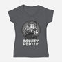Vintage Black Leg-Womens-V-Neck-Tee-Badbone Collections
