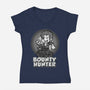 Vintage Black Leg-Womens-V-Neck-Tee-Badbone Collections