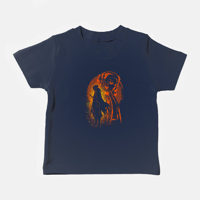 Rengoku Silhouette-Baby-Basic-Tee-Badbone Collections