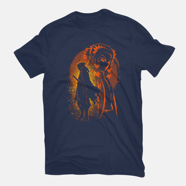 Rengoku Silhouette-Mens-Basic-Tee-Badbone Collections