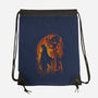 Rengoku Silhouette-None-Drawstring-Bag-Badbone Collections
