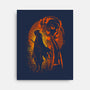 Rengoku Silhouette-None-Stretched-Canvas-Badbone Collections
