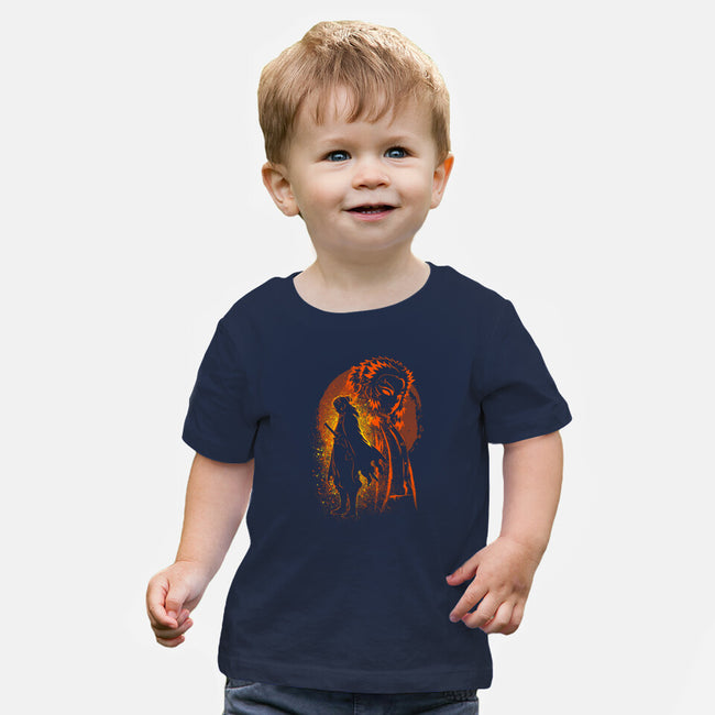 Rengoku Silhouette-Baby-Basic-Tee-Badbone Collections