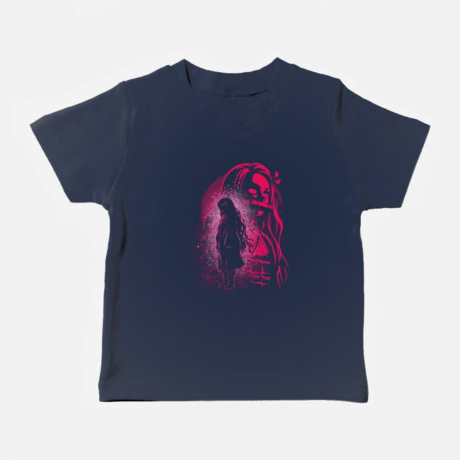Nezuko Silhouette-Baby-Basic-Tee-Badbone Collections