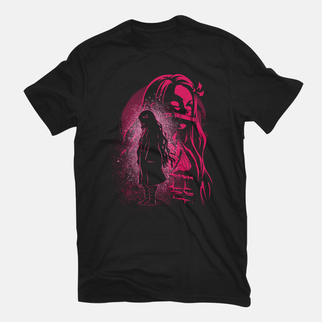 Nezuko Silhouette-Unisex-Basic-Tee-Badbone Collections