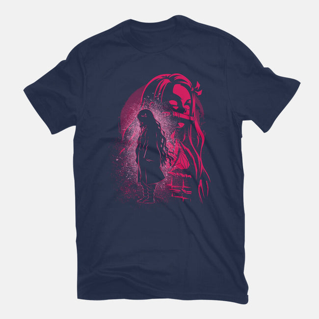 Nezuko Silhouette-Mens-Premium-Tee-Badbone Collections