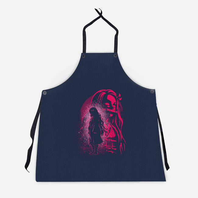 Nezuko Silhouette-Unisex-Kitchen-Apron-Badbone Collections