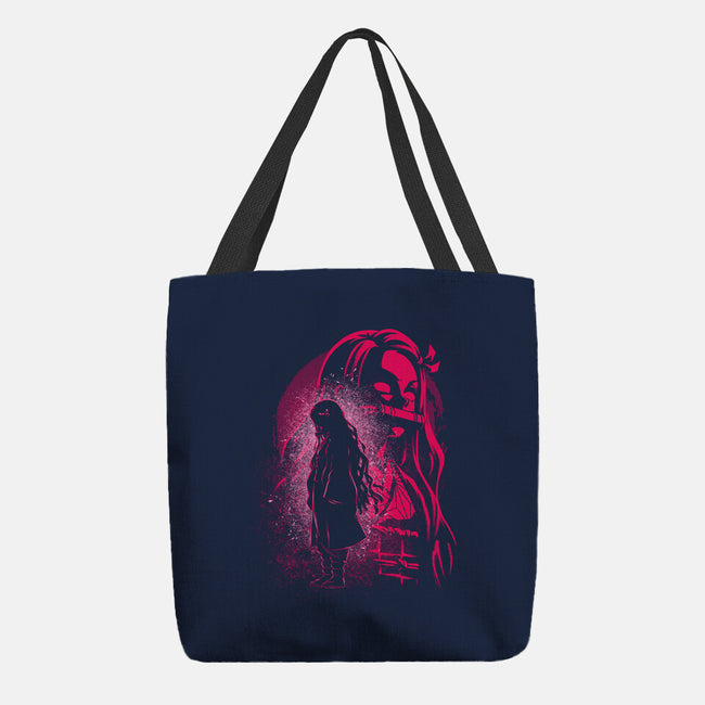 Nezuko Silhouette-None-Basic Tote-Bag-Badbone Collections
