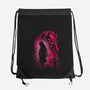 Nezuko Silhouette-None-Drawstring-Bag-Badbone Collections