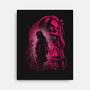 Nezuko Silhouette-None-Stretched-Canvas-Badbone Collections