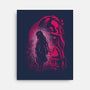 Nezuko Silhouette-None-Stretched-Canvas-Badbone Collections