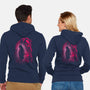 Nezuko Silhouette-Unisex-Zip-Up-Sweatshirt-Badbone Collections