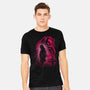 Nezuko Silhouette-Mens-Heavyweight-Tee-Badbone Collections