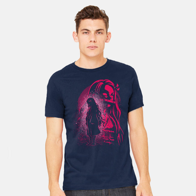 Nezuko Silhouette-Mens-Heavyweight-Tee-Badbone Collections