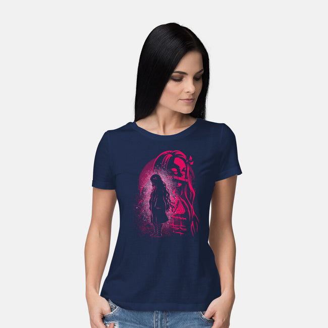 Nezuko Silhouette-Womens-Basic-Tee-Badbone Collections