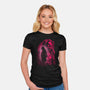 Nezuko Silhouette-Womens-Fitted-Tee-Badbone Collections
