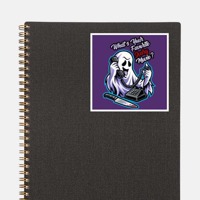Ghost Call-None-Glossy-Sticker-goodidearyan